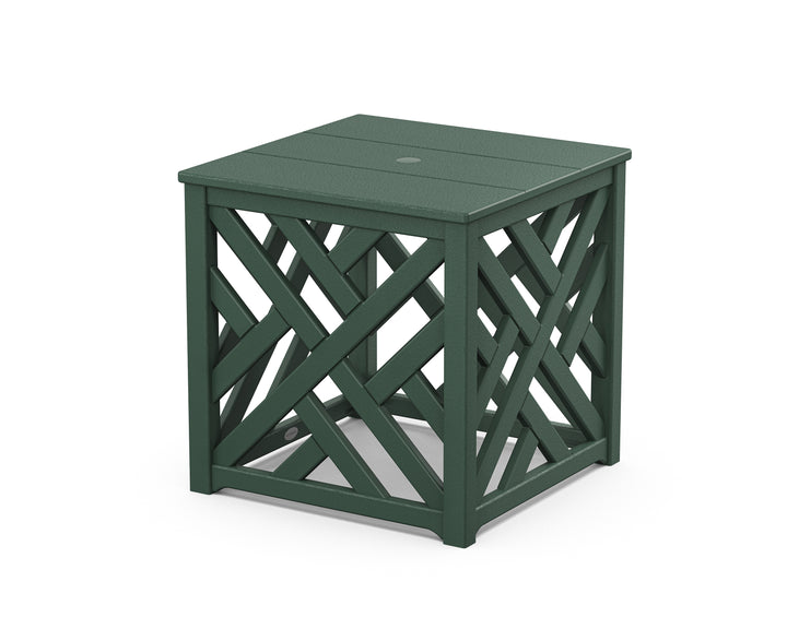 POLYWOOD® Chippendale Umbrella Stand Accent Table