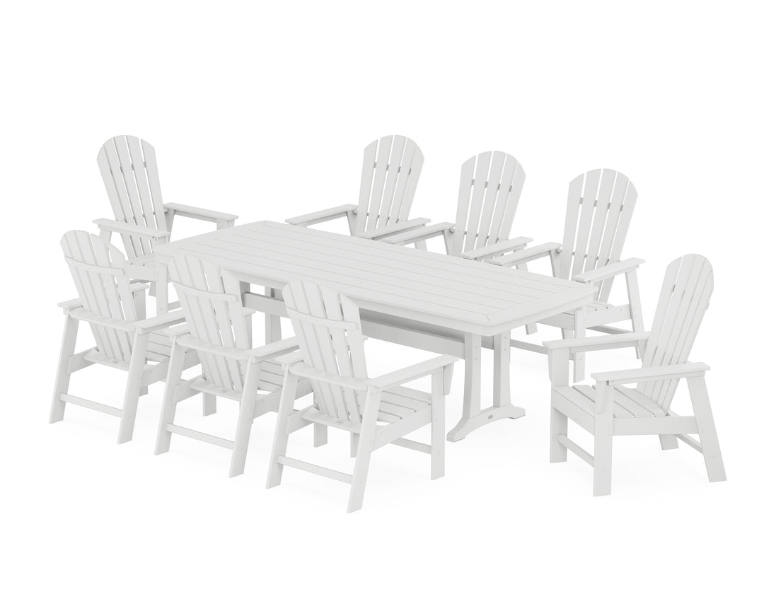 POLYWOOD® South Beach 9-Piece Dining Set with Trestle Legs