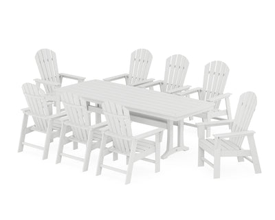 South Beach 9-Piece Dining Set with Trestle Legs