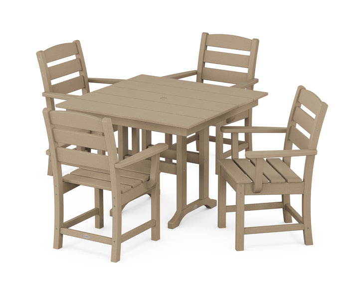 POLYWOOD® Lakeside 5-Piece Farmhouse Dining Set