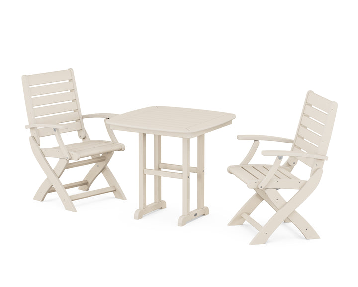 POLYWOOD® Signature Folding Chair 3-Piece Dining Set