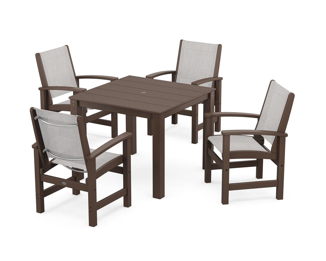 POLYWOOD® Coastal 5-Piece Parsons Dining Set
