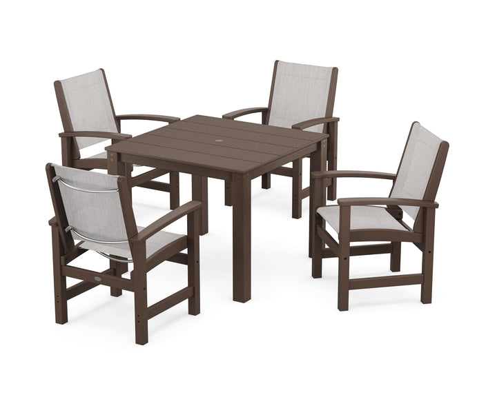 POLYWOOD® Coastal 5-Piece Parsons Dining Set
