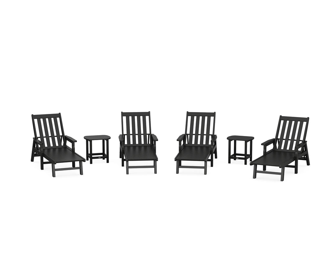 POLYWOOD® Vineyard 6-Piece Chaise with Arms Set