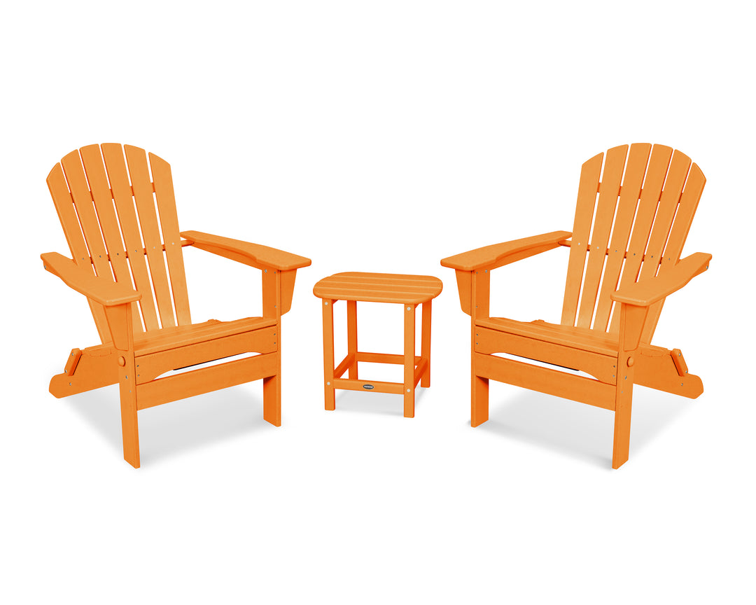 POLYWOOD® South Beach 3-Piece Folding Adirondack Set