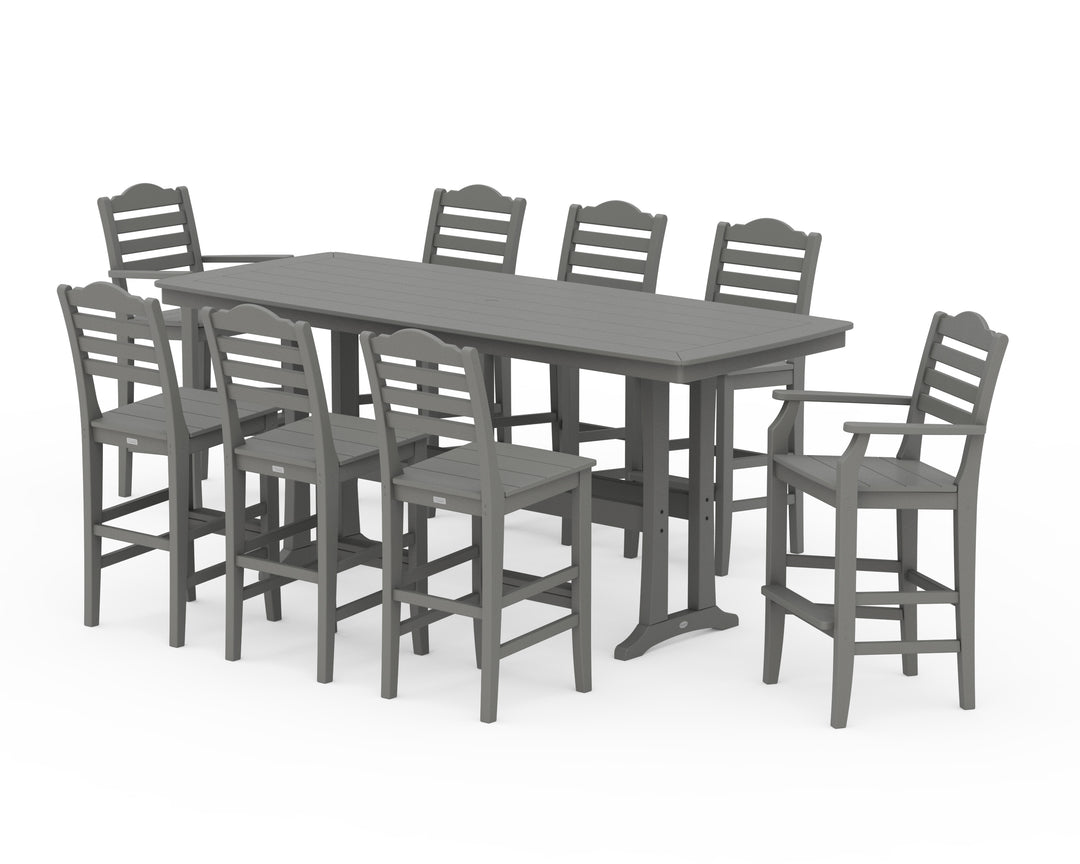 Draper James™ by  POLYWOOD® Savannah 9-Piece Bar Set with Trestle Legs