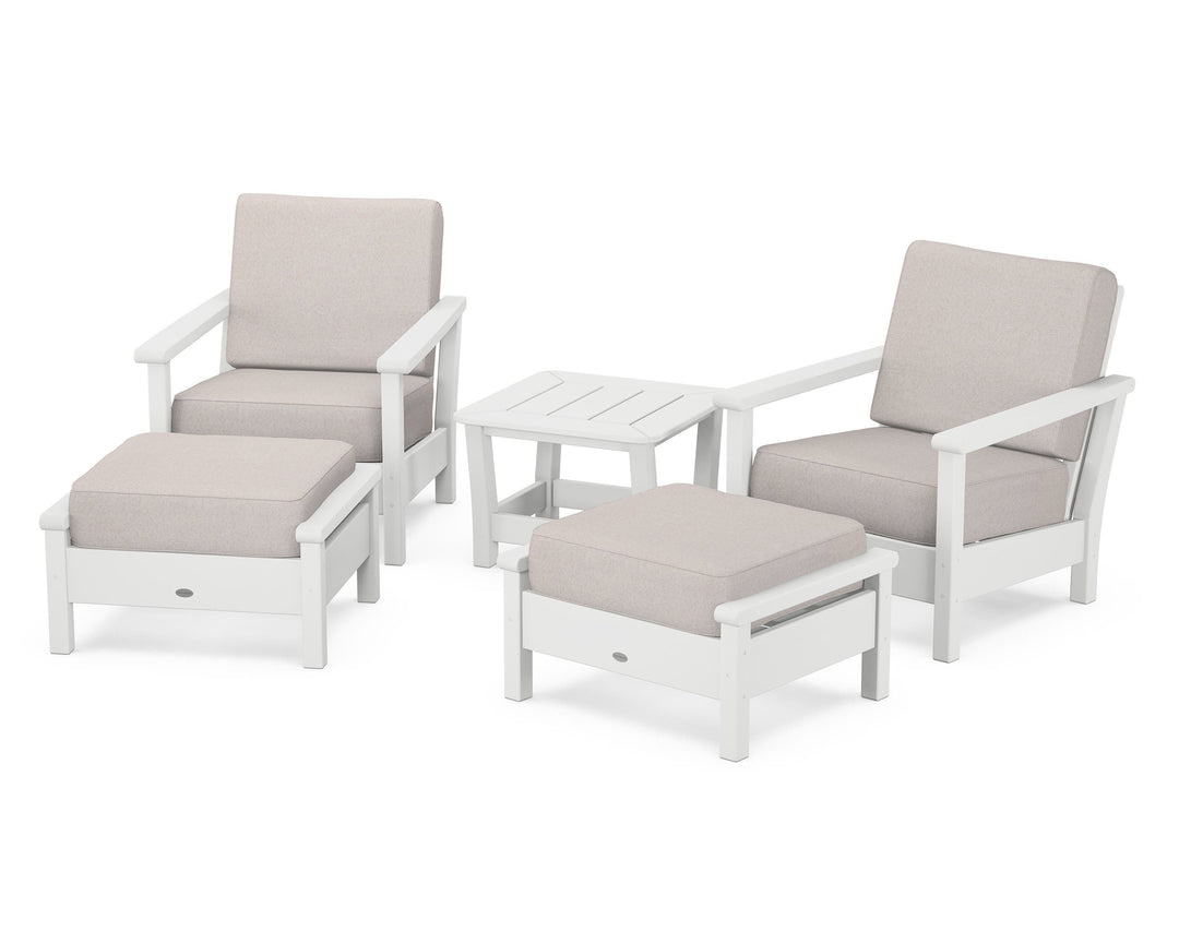 POLYWOOD® Harbour 5-Piece Deep Seating Chair Set