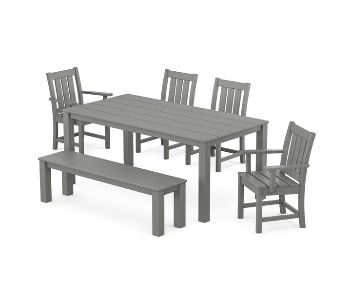 POLYWOOD® Oxford 6-Piece Parsons Dining Set with Bench