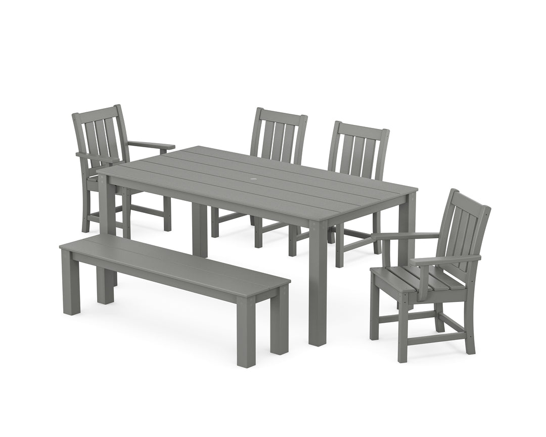 POLYWOOD® Oxford 6-Piece Parsons Dining Set with Bench