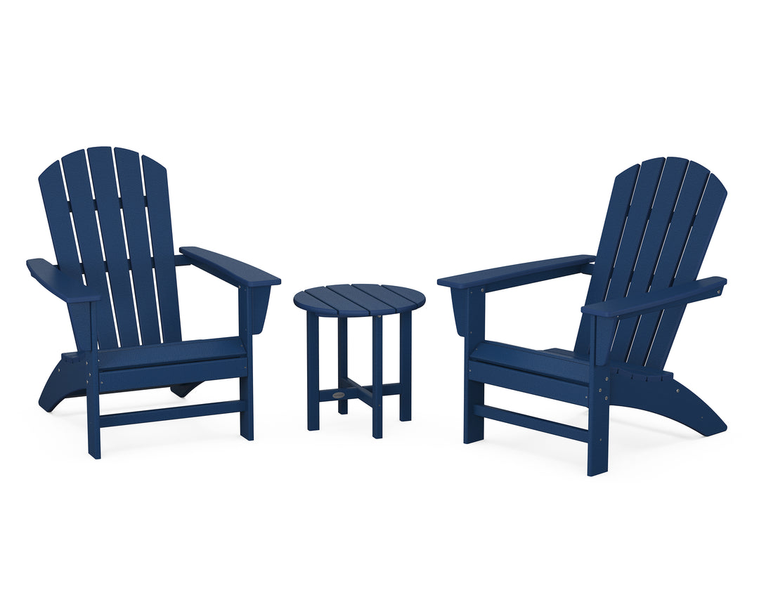 POLYWOOD® Nautical 3-Piece Adirondack Set