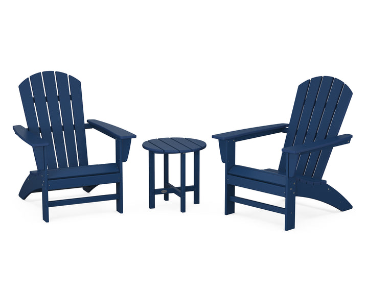 POLYWOOD® Nautical 3-Piece Adirondack Set