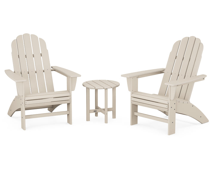 POLYWOOD® Vineyard 3-Piece Curveback Adirondack Set