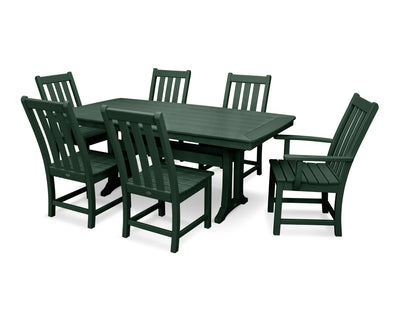 Vineyard 7-Piece Dining Set with Trestle Legs