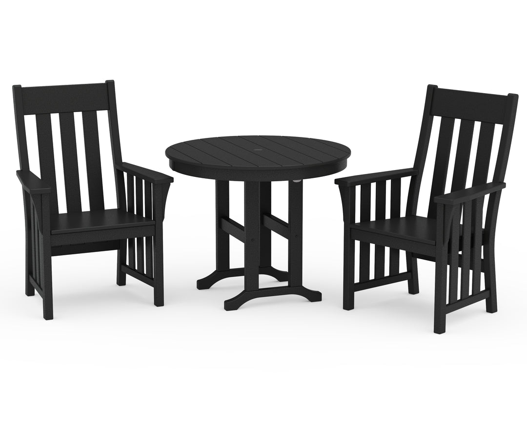 Martha Stewart by POLYWOOD® Acadia 3-Piece Farmhouse Dining Set