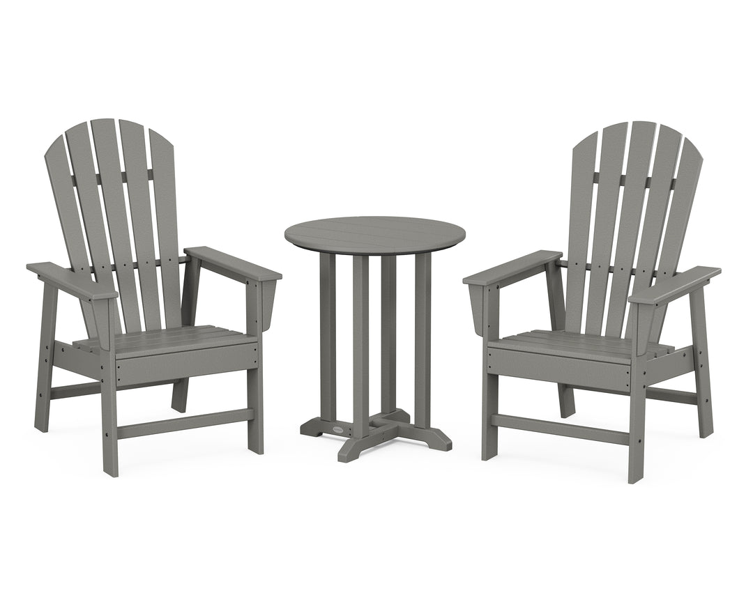 POLYWOOD® South Beach 3-Piece Round Farmhouse Bistro Dining Set