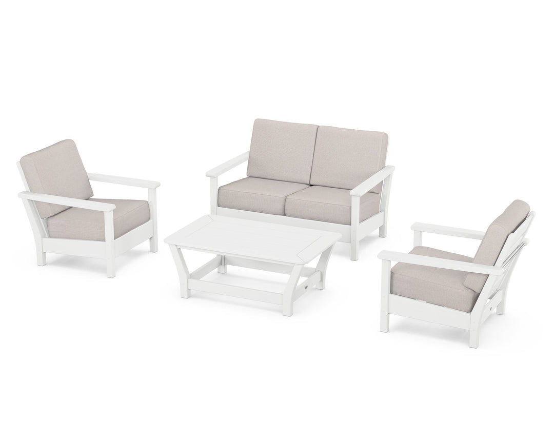 POLYWOOD® Harbour 4-Piece Deep Seating Set
