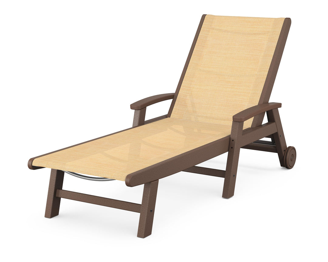 POLYWOOD® Coastal Chaise with Wheels