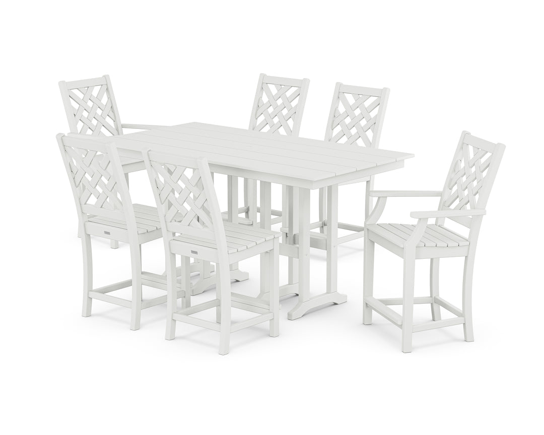 Country Living Wovendale 7-Piece Farmhouse Counter Set
