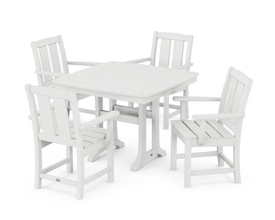 Mission 5-Piece Dining Set with Trestle Legs