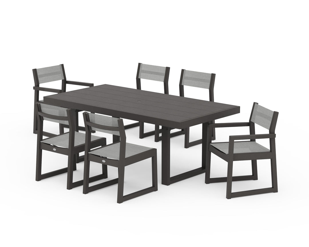 POLYWOOD® EDGE Sling 7-Piece Dining Set