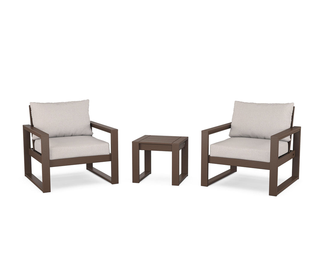 POLYWOOD® EDGE Sectional 3-Piece Deep Seating Set