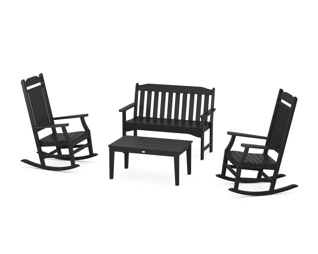 Country Living Cottage Rocking Chair 4-Piece Porch Set