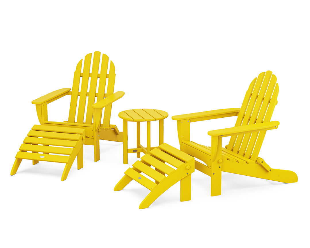 POLYWOOD® Classic Adirondack 5-Piece Casual Set