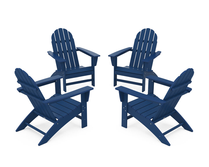 POLYWOOD® Vineyard 4-Piece Adirondack Conversation Set