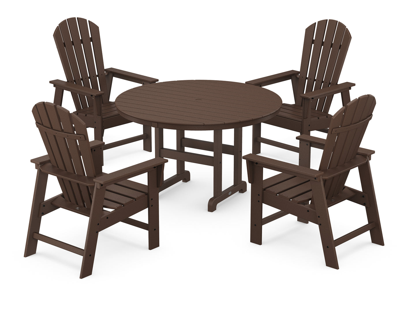 South Beach 5-Piece Round Farmhouse Dining Set