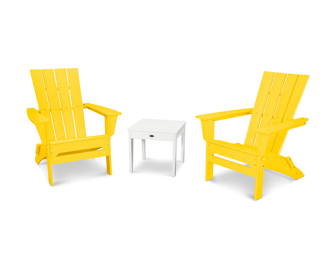 POLYWOOD® Quattro Folding Chair 3-Piece Adirondack Set