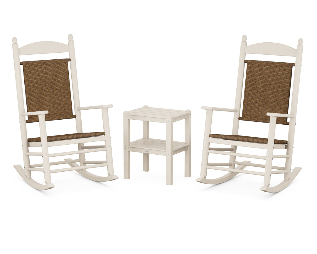 POLYWOOD® Jefferson 3-Piece Woven Rocker Set