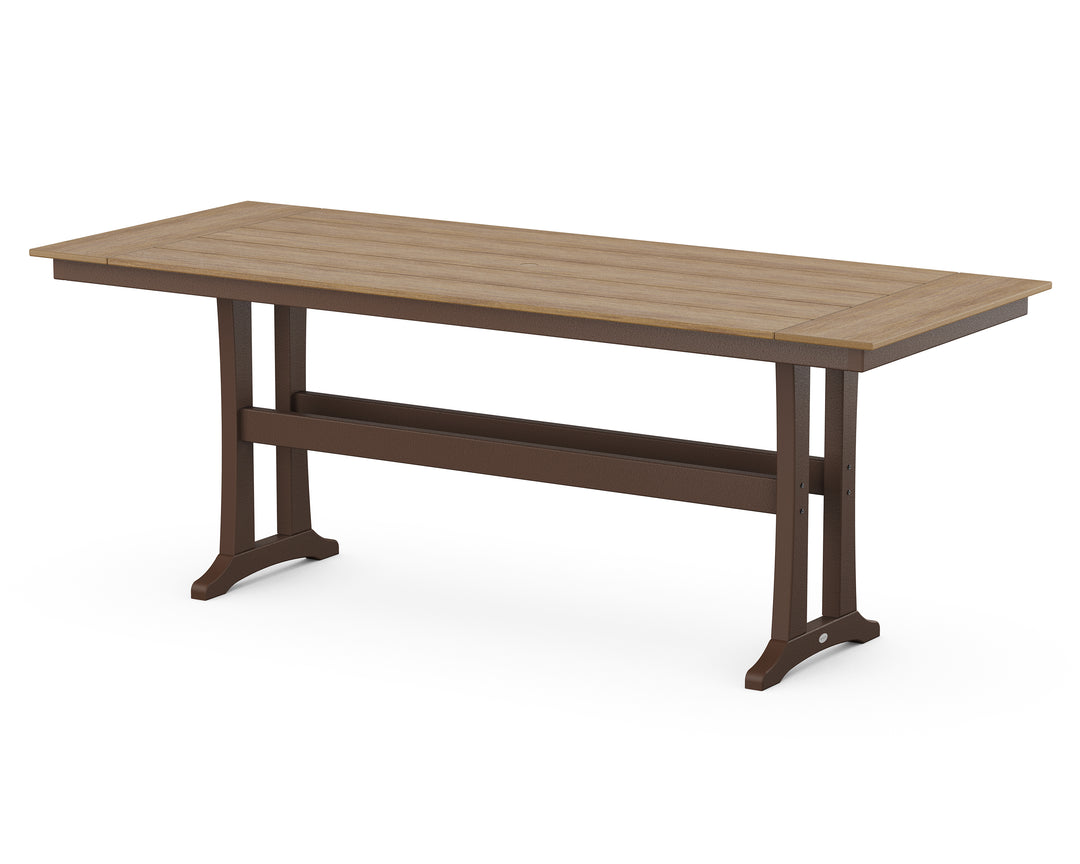POLYWOOD® Farmhouse Trestle 38” x 96” Counter Table
