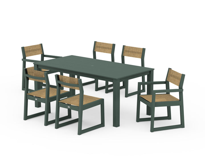 POLYWOOD® EDGE Sling 7-Piece Parsons Dining Set