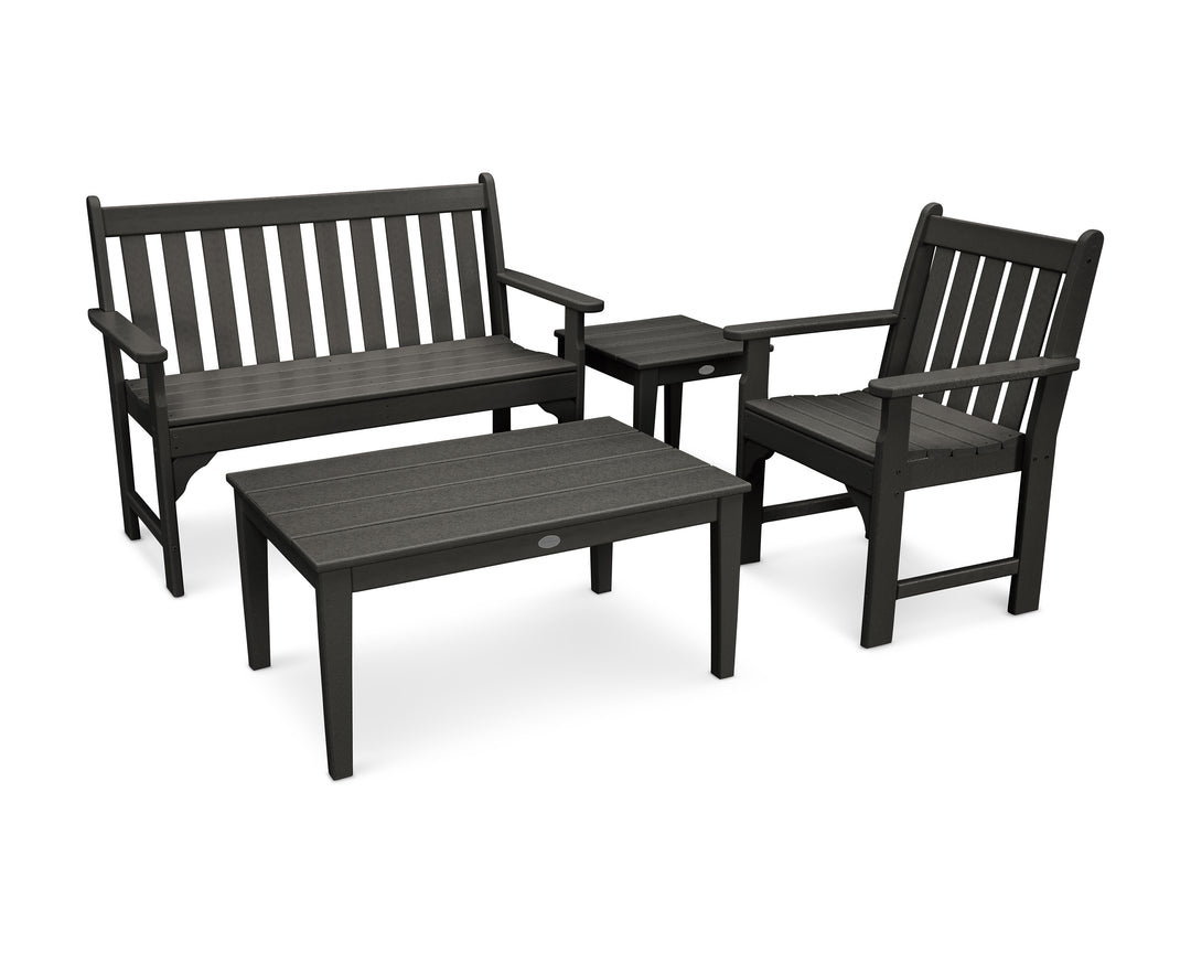 POLYWOOD® Vineyard 4-Piece Bench Seating Set