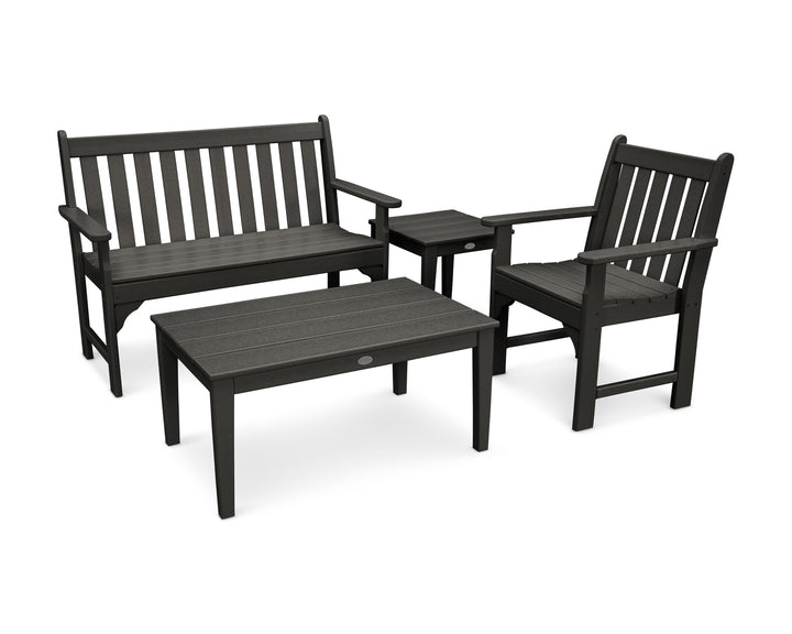 POLYWOOD® Vineyard 4-Piece Bench Seating Set