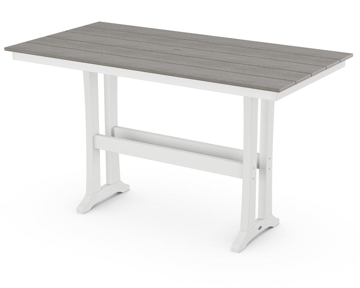 POLYWOOD® Farmhouse Trestle 37" x 72" Bar Table
