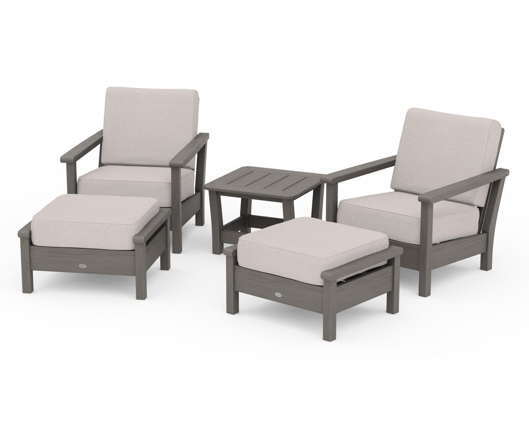 POLYWOOD® Harbour 5-Piece Deep Seating Chair Set