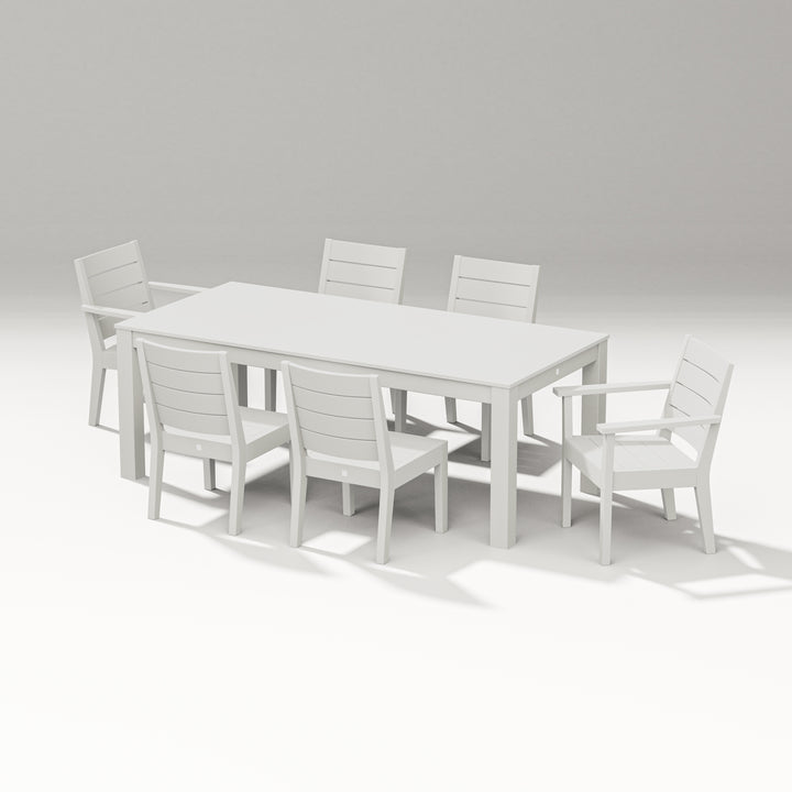 PW Designer Series Latitude 7-Piece Dining Set - Parsons 84"