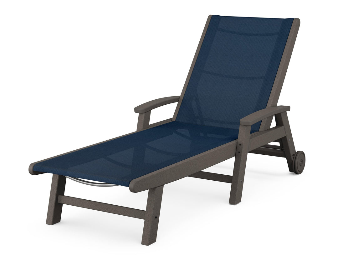 POLYWOOD® Coastal Chaise with Wheels