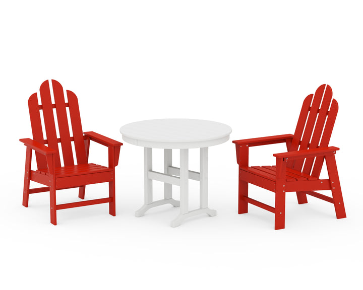 POLYWOOD® Long Island 3-Piece Round Dining Set