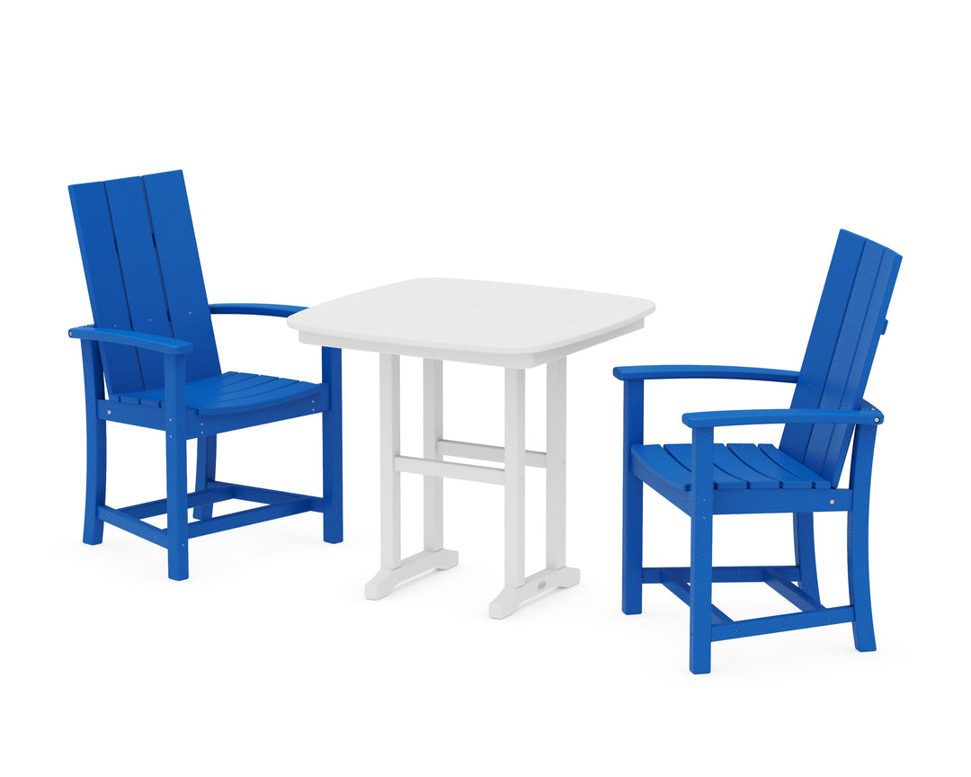 POLYWOOD® Modern Adirondack 3-Piece Dining Set