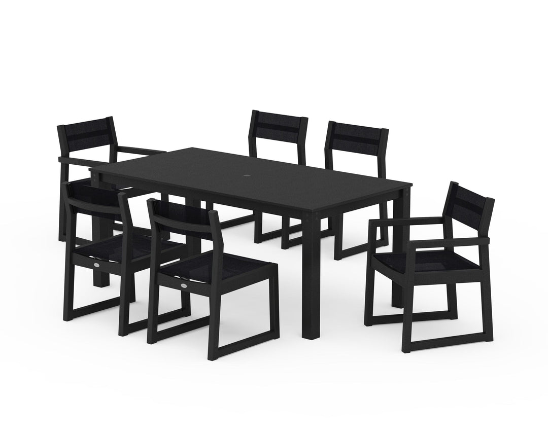 POLYWOOD® EDGE Sling 7-Piece Parsons Dining Set