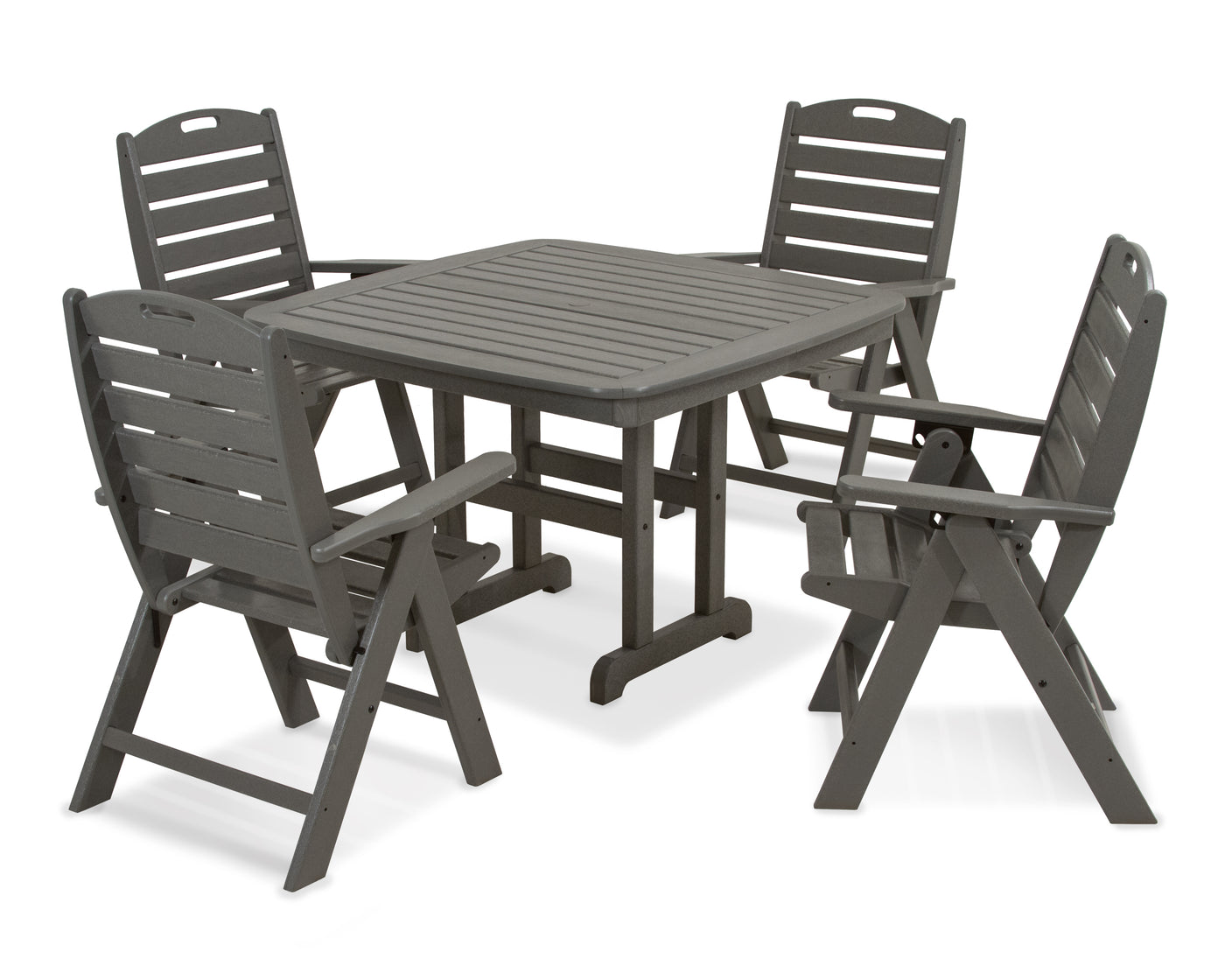 Nautical Highback Chair 5-Piece Dining Set