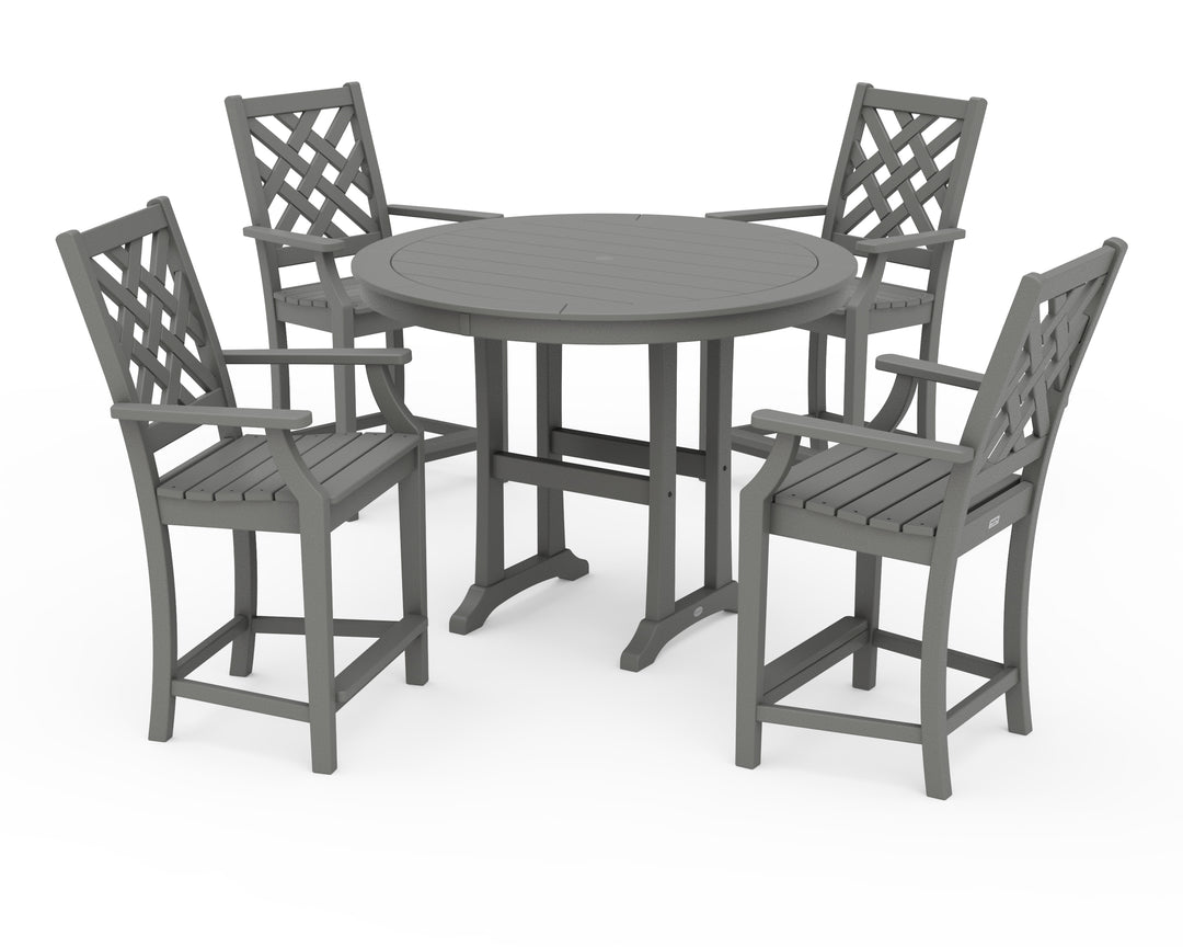 Country Living Wovendale 5-Piece Round Counter Set