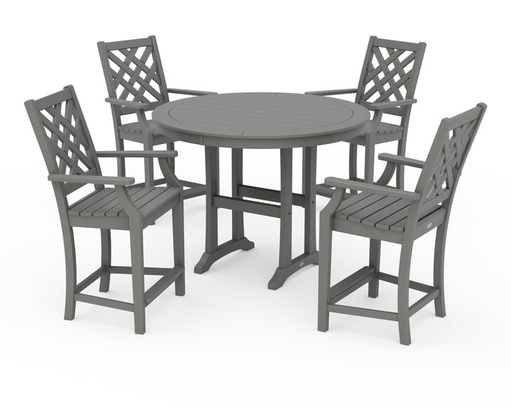 Country Living Wovendale 5-Piece Round Counter Set