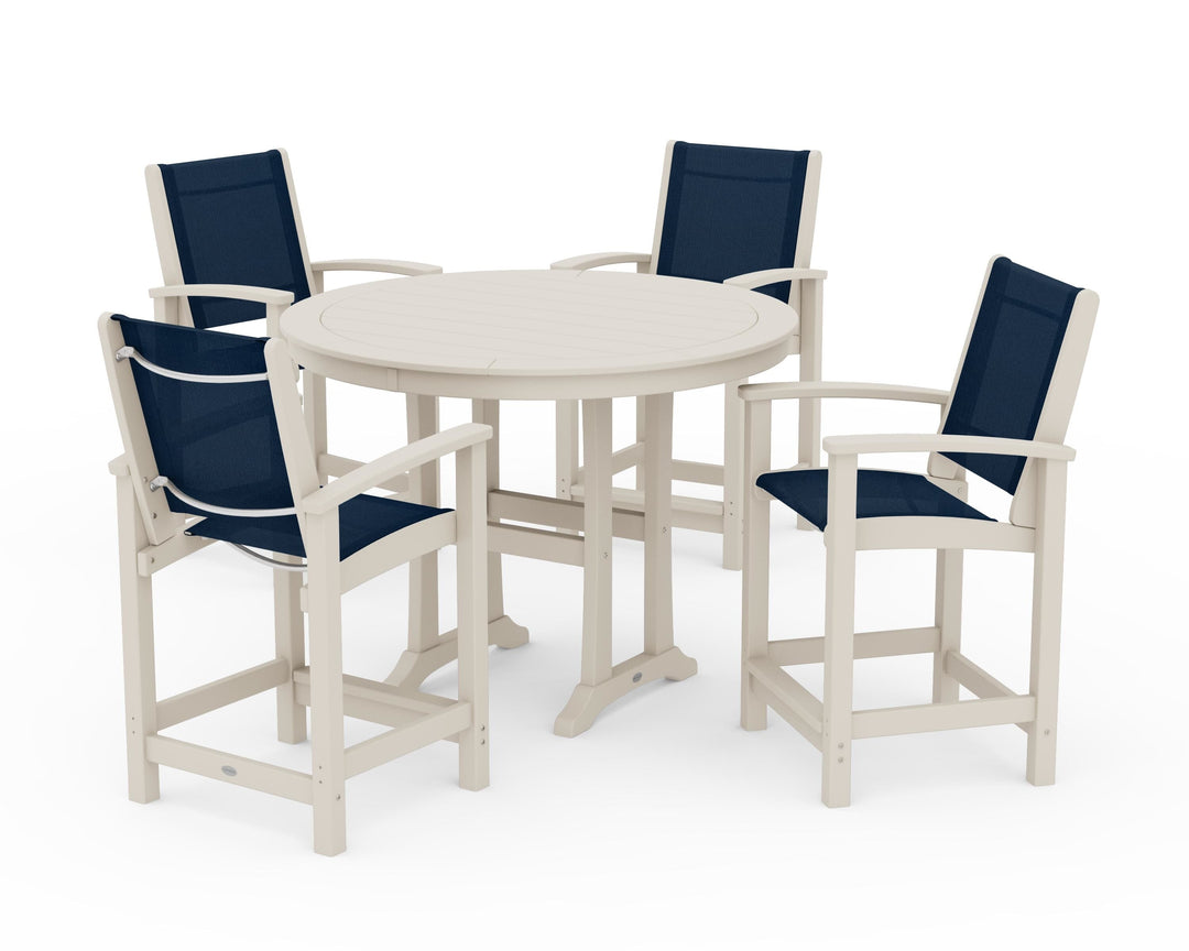 POLYWOOD® Coastal 5-Piece Counter Set