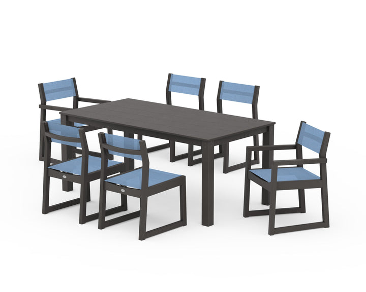 POLYWOOD® EDGE Sling 7-Piece Parsons Dining Set