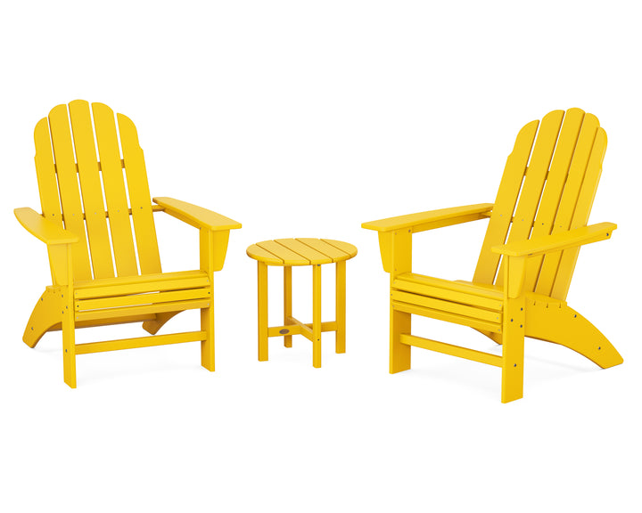 POLYWOOD® Vineyard 3-Piece Curveback Adirondack Set