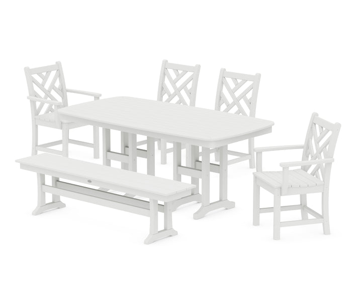POLYWOOD® Chippendale 6-Piece Dining Set with Bench