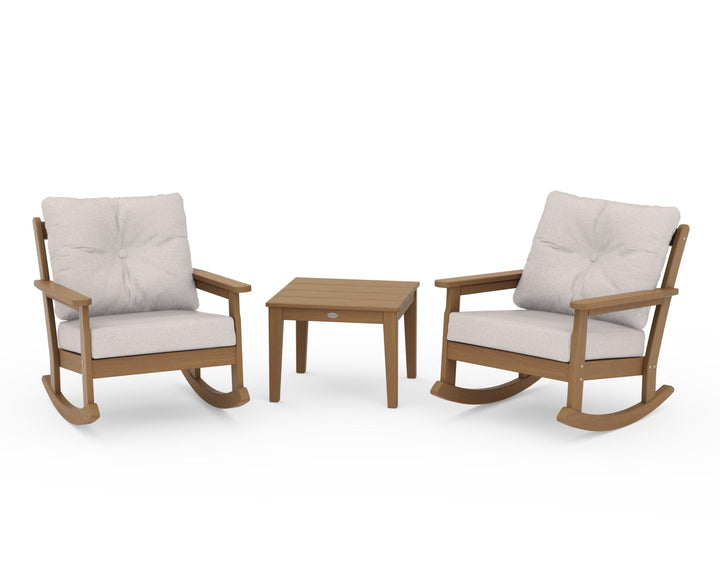 POLYWOOD® Vineyard 3-Piece Deep Seating Rocker Set